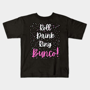 Roll Drink Ring Bunco Game Night Prize Kids T-Shirt
